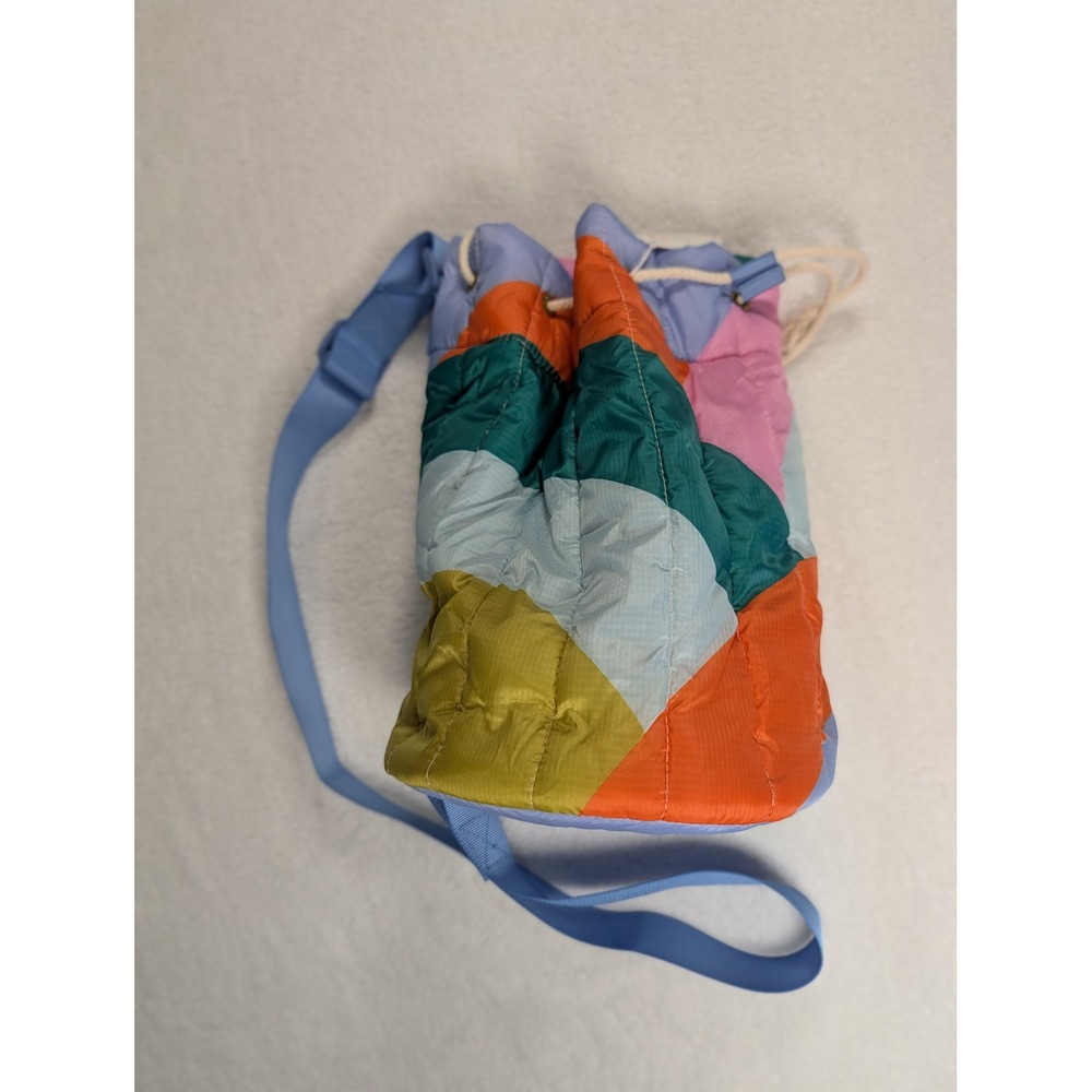 Elizabeth Olwen Taking My Turn Puffer Bucket Bag Multi Quilted Recycled NEW